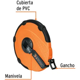 Winchas Fibra de Vidrio 50m CarcasaPlastica TPR Truper 12640 Truper-Winchas Fibra de Vidrio 50m CarcasaPlastica TPR Truper 12640