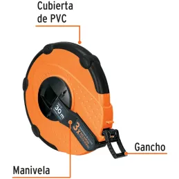 Winchas Fibra de Vidrio 30m CarcasaPlastica TPR Truper 12639 Truper-Winchas Fibra de Vidrio 30m CarcasaPlastica TPR Truper 12639