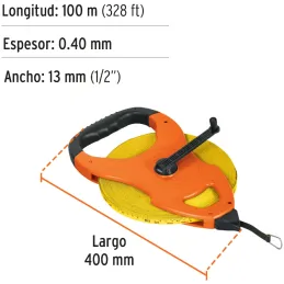 Winchas Fibra de Vidrio 100M Tipo Cruceta Ergonomico Truper 12645 Truper-Winchas Fibra de Vidrio 100M Tipo Cruceta Ergonomico Tr