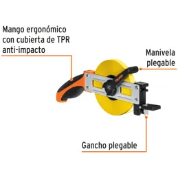 Winchas Metalica 30m Tipo Cruceta Ergonomico Truper 12648 Truper-Winchas Metalica 30m Tipo Cruceta Ergonomico Truper 12648 Cinta