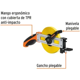 Winchas Metalica 50m Tipo Cruceta Ergonomico Truper 12649 Truper-Winchas Metalica 50m Tipo Cruceta Ergonomico Truper 12649 Cinta