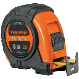 Winchas Flexometro Gripper 8M MedicionAmbosLados TPR ABS Truper 14579 Truper-Winchas Flexometro Gripper 8M MedicionAmbosLados TP