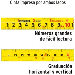 Winchas Flexometro Gripper 8M MedicionAmbosLados TPR ABS Truper 14579 Truper-Winchas Flexometro Gripper 8M MedicionAmbosLados TP