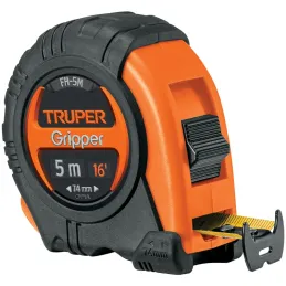 Winchas Flexometro Gripper 5M MedicionAmbosLados TPR ABS Truper 14578 Truper-Winchas Flexometro Gripper 5M MedicionAmbosLados TP