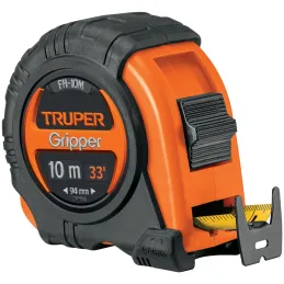 Winchas Flexometro Gripper 10M MedicionAmbosLados TPR ABS Truper 14582 Truper-Winchas Flexometro Gripper 10M MedicionAmbosLados 