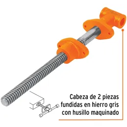 Tornillo de Carpintero Apertura 16", cabeza 2 piezas, TC-16 17745 Truper Truper-Tornillo de Carpintero Apertura 16", cabeza 2 pi