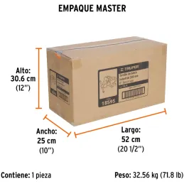 Tornillo de Banco Industrial Ancho de Mordaza 8", Apertura Max 7 7/8" Peso 29kg, TA-8 18595 Truper Truper-Tornillo de Banco Indu