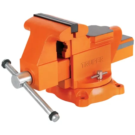 Tornillo de Banco Industrial Ancho de Mordaza 6", Apertura Max 6 7/8" Peso 24.2kg, TA-6 18594 Truper Truper-Tornillo de Banco In