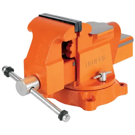 Tornillo de Banco Industrial Ancho de Mordaza 4", Apertura Max 4 15/16" Peso 11.4kg, TA-4 18592 Truper Truper-Tornillo de Banco 