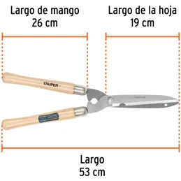 Tijera de Poda Ligeras 50cm, Mango de Madera, T-17 18376 Truper Truper-Tijera de Poda Ligeras 50cm, Mango de Madera, T-17 18376 