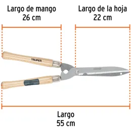 Tijera de Poda Classic 55cm, mango de madera, T-19 18377 Truper Truper-Tijera de Poda Classic 55cm, mango de madera, T-19 18377 