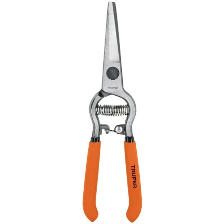 Tijera de Poda Forjada 8", cuchillas curva acero al medio carbono, Corte 5/16, Para UVA, T-24 18457 Truper Truper-Tijera de Poda