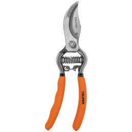 Tijera de Poda Forjada 8", cuchillas de paso acero templado, Corte 3/4, T-67 18460 Truper Truper-Tijera de Poda Forjada 8", cuch