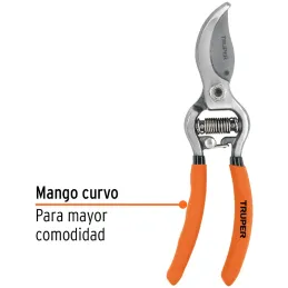 Tijera de Poda Forjada 6", cuchillas de paso acero templado, Corte 5/16, T-66 18462 Truper Truper-Tijera de Poda Forjada 6", cuc