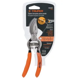Tijera de Poda Forjada 6", cuchillas de paso acero templado, Corte 5/16, T-66 18462 Truper Truper-Tijera de Poda Forjada 6", cuc