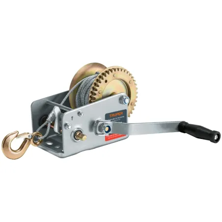 Templadoras de Manivela con Cable 1100kg, en acero, ideal para remolque y cargas pesadas, MAW-91C 14721 Truper Truper-Templadora