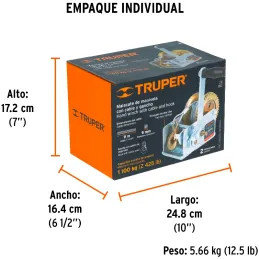 Templadoras de Manivela con Cable 1100kg, en acero, ideal para remolque y cargas pesadas, MAW-91C 14721 Truper Truper-Templadora