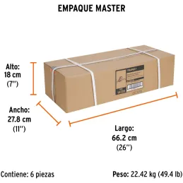 Templadoras de Manivela con Cable 650kg, en acero, ideal para remolque y cargas pesadas, MAW-54C 14720 Truper Truper-Templadoras