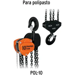 Cadena de Repuesto para Tecle Industrial 10 Toneladas POL-10, CA-POL-10 16836 Truper Truper-Cadena de Repuesto para Tecle Indust