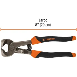 Alicate Tenaza 8", para Mayolicas dientes de Carburo de Tungsteno, ideal para cortes dificiles, TN-AZ-8 17382 Truper Truper-Alic