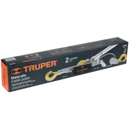 Templadoras con Ratchet 2 Toneladas, doble cremallera, en acero, ideal para tensado y remolque, MAL-2 14725 Truper Truper-Templa