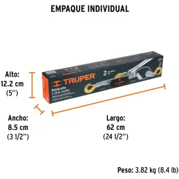 Templadoras con Ratchet 2 Toneladas, doble cremallera, en acero, ideal para tensado y remolque, MAL-2 14725 Truper Truper-Templa
