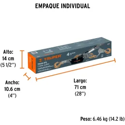 Templadoras con Ratchet 4 Toneladas, doble cremallera, en acero, ideal para tensado y remolque, MAL-4 14727 Truper Truper-Templa