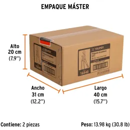 Tecle Industrial 3/4 Toneladas con Ratchet, Doble Trinquete, Mango con grip, Peso 6.4kg, POPA-3/4 16840 Truper Truper-Tecle Indu