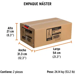 Tecle Industrial 1 1/2 Toneladas con Ratchet, Doble Trinquete, Mango con grip, Peso 10.1kg, POPA-1-1/2 16842 Truper Truper-Tecle