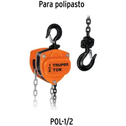 Cadena de Repuesto para Tecle Industrial 1/2 Toneladas POL-1/2, CA-POL-1/2 16830 Truper Truper-Cadena de Repuesto para Tecle Ind