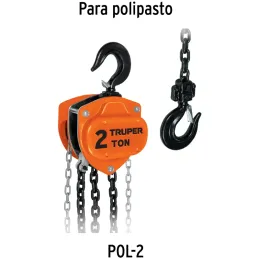 Cadena de Repuesto para Tecle Industrial 2 Toneladas POL-3, CA-POL-2 16833 Truper Truper-Cadena de Repuesto para Tecle Industria