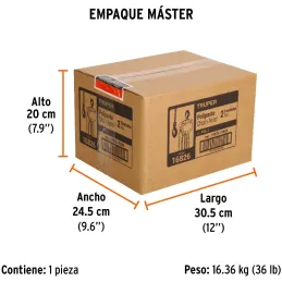 Tecle Industrial 2 Toneladas, Doble Trinquete, Mecanismo de triple engranaje, Peso 19.3kg, POL-2 16826 Truper Truper-Tecle Indus