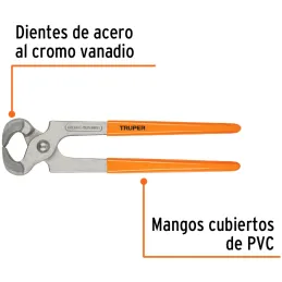 Alicate Tenaza 10", para carpinteros en acero al cromo vanadio, Mango de vinil, TN-10 17386 Truper Truper-Alicate Tenaza 10", pa
