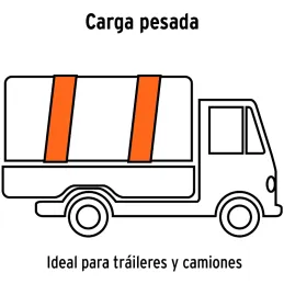 Sujetadores de Carga con Ratchet, Carga Maxima 5000kg, ideal para Trailers y Camiones, SU-5000C 19287 Truper Truper-Sujetadores 