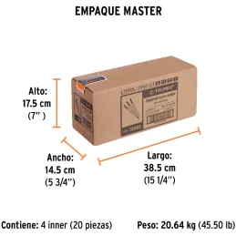 Electrodo 6011 1/8" 1kg, Potasio celulosa, alta penetracion, encendido instantaneo y arco estable, E6011-4 15460 Truper Truper-E