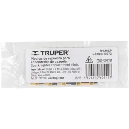 Repuesto para encededor de Cazuela CHISP, contiene 5 Pieza, R-CHISP 19272 Truper Truper-Repuesto para encededor de Cazuela CHISP
