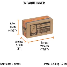 Mandril Zanco 3/8" Guia Broca sierra copa bimetalica Truper MAND-3/8 18122 Truper-Mandril Zanco 3/8" Guia Broca sierra copa bime