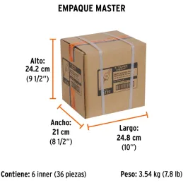Mandril Zanco 3/8" Guia Broca sierra copa bimetalica Truper MAND-3/8 18122 Truper-Mandril Zanco 3/8" Guia Broca sierra copa bime