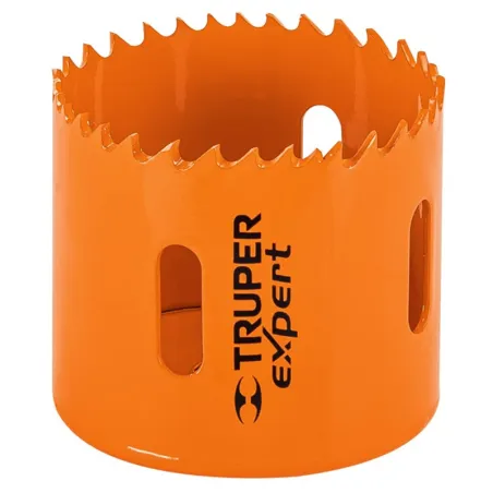 Sierra de copa Bimetalicas 2 1/4" o 57.1mm, dientes de acero alta velocidad, Para metal y Madera, COBI-2-1/4 18099 Truper Truper
