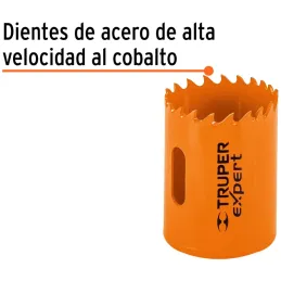 Sierra de copa Bimetalicas 1 1/2" o 38.1mm, dientes de acero alta velocidad, Para metal y Madera, COBI-1-1/2 18094 Truper Truper
