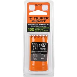 Sierra de copa Bimetalicas 1 3/8" o 34.9mm, dientes de acero alta velocidad, Para metal y Madera, COBI-1-3/8 18093 Truper Truper