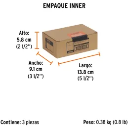 Sierra de copa Bimetalicas 1 3/8" o 34.9mm, dientes de acero alta velocidad, Para metal y Madera, COBI-1-3/8 18093 Truper Truper
