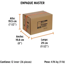 Sierra de copa Bimetalicas 1 3/8" o 34.9mm, dientes de acero alta velocidad, Para metal y Madera, COBI-1-3/8 18093 Truper Truper