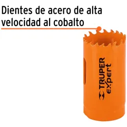 Sierra de copa Bimetalicas 1 3/16" o 30.1mm, dientes de acero alta velocidad, Para metal y Madera, COBI-1-3/16 18091 Truper Trup