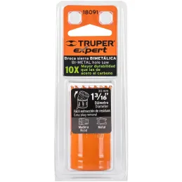 Sierra de copa Bimetalicas 1 3/16" o 30.1mm, dientes de acero alta velocidad, Para metal y Madera, COBI-1-3/16 18091 Truper Trup