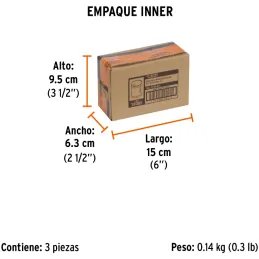 Sierra de copa Bimetalicas 5/8" o 15.8mm, dientes de acero alta velocidad, Para metal y Madera, COBI-5/8 18085 Truper Truper-Sie