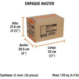 Sierra de copa Bimetalicas 5/8" o 15.8mm, dientes de acero alta velocidad, Para metal y Madera, COBI-5/8 18085 Truper Truper-Sie
