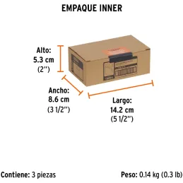 Sierra de copa Bimetalicas 9/16" o 14.3mm, dientes de acero alta velocidad, Para metal y Madera, COBI-9/16 18084 Truper Truper-S