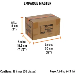 Sierra de copa Bimetalicas 9/16" o 14.3mm, dientes de acero alta velocidad, Para metal y Madera, COBI-9/16 18084 Truper Truper-S