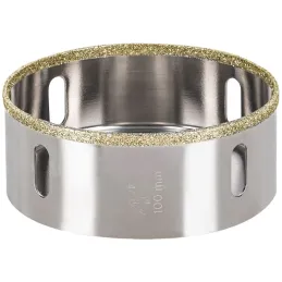 Sierra de copa 4" o 101.6mm, con borde de diamante, alto rendimiento, cortes finos y rapidos, COAZ-4 17139 Truper Truper-Sierra 